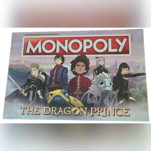 MONOPOLY The Dragon Prince Ezran Rayla Callum Netflix BRAND NEW FACTORY SEALED